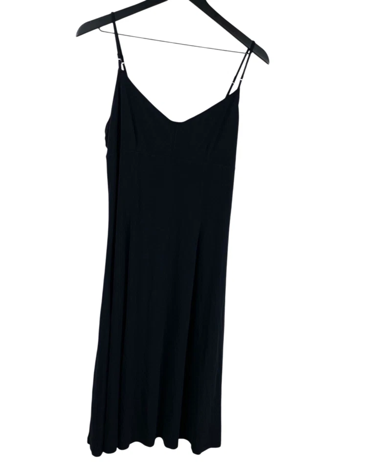 Isaac Mizrahi para Vestido Target Império Cintura Babydoll Sem Mangas Preto L Anos 90 Y2K - Imagem 1 de 4