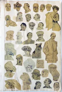 Dessins de Robert ALLOUARD vers 1900 illustrateur proche Charles Dana GIBSON - Imagen 1 de 8