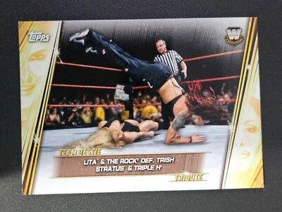 2019 Topps WWE Women's Division #TB-8 LITA & THE ROCK TEAM BESTIE TRIBUTE - Image 1 of 2
