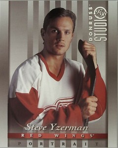 1997-98 Studio Portraits 8x10 #10 Steve Yzerman - Detroit Red Wings