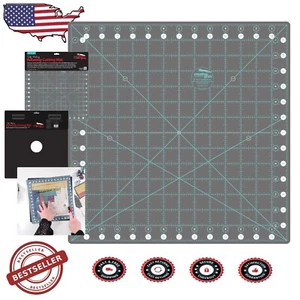 Non-Slip 14in x 14in Self-Healing Rotary Cutting Mat for Accurate Fabric Cuts - Picture 1 of 6
