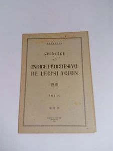 Aranzadi Appendix To The Progressive Index Of Legislation 1948 - July - Picture 1 of 1