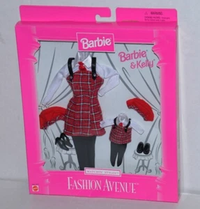 Plaid Dress Jumpers Fashion Avenue Barbie Kelly Matchin' Styles NRFB 1998 crease - Picture 1 of 4