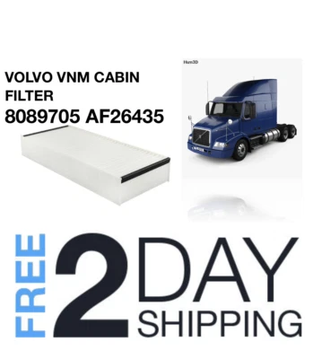 Volvo VNM cabin AC filter Replaces 8089705 AF26435 Foto 1 de 3