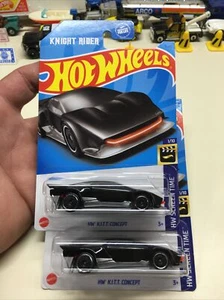 HOT WHEELS Knight Rider HW KITT CONCEPT 2023 Screen Time 1/10 Lot Of 2 (77) - Picture 1 of 7