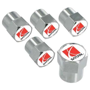 Saturn Tire Stem Valve Caps Set (Chrome) - Picture 1 of 1