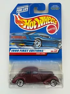 Hot Wheels Car 1999 First Editions 1936 Cord 1 of 26 Cars - Picture 1 of 7