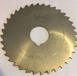 WARDSON HSS Side & Face Milling Cutter 4" X 1/16” X 1" Bore - Milling - Picture 1 of 2