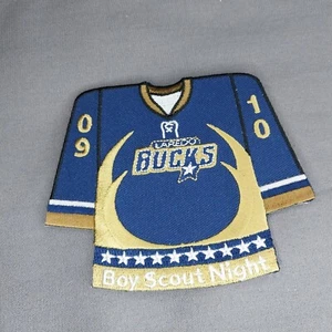 Laredo Bucks Texas BOY SCOUT NIGHT 09 10 Jersey ML Hockey Team Iron On New Patch - Picture 1 of 2