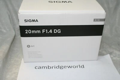 Sigma 20mm F1.4 ART DG HSM NEW PRIME WIDE Lens for NIKON CAMERA in FACTORY BOX - Image 1 of 3