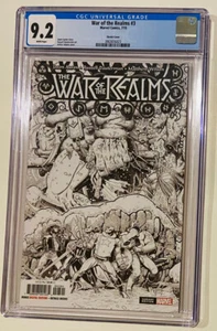 War of the Realms #3 Arthur Adams 1:200 Sketch Variant Cover CGC Graded 9.2 - Bild 1 von 5