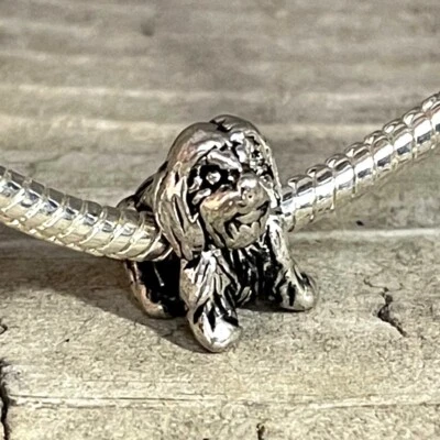 Havanese Bichón Perro Cachorro Nuevo Plata Europeo Dije Cuentas aptas para pulsera Nuevo Foto 1 de 2