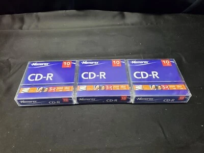 30 NEW Memorex CD-R Recordable Disks - (3) 10 Packs 52x 80 min 700MB - Image 1 of 4