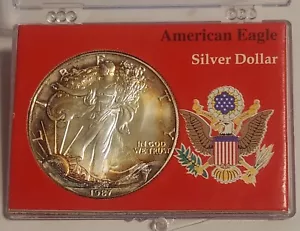 $1 Silver Eagle Dollar, Beautiful Toning. - Picture 1 of 2