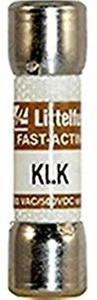 KLK1 Littlefuse 600vac 500 vdc fusible enano de acción rápida KLK1001, cartucho de 1 amperio - Imagen 1 de 1