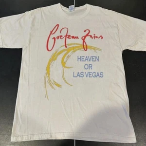 vintage style Cocteau Twins short sleeve white color classic shirt KV27965 - Picture 1 of 2