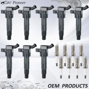 Set Of 8 Ignition Coil&Plug For Hyundai Genesis Santa Fe Sonata/Kia Optima UF611 - Picture 1 of 13