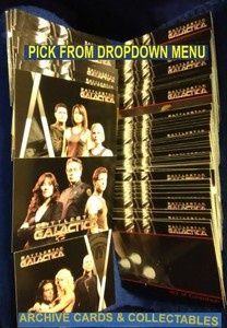 2006 Rittenhouse Battlestar Galactica Season 1 Base Cards U-Pick-1