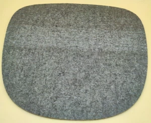 Hey Sign Sitzauflage Stuhl 37 x 36 cm x 5 mm Wolle Grau meliert Filz Natürlich - Bild 1 von 4