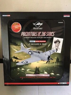 Rare MINT 1:72 Corgi PR99405 Douglas SBD-3 Dauntless USN VB-6 Black B1 June 1945 - Image 1 of 4