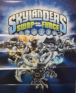 Skylanders Swap Force Poster Activision doppelseitig groß 51x29 gefaltet 2013 RAR - Bild 1 von 14