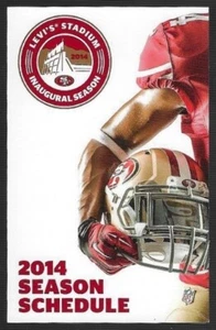 2014 San Francisco 49ers NFL Football Schedule !!! Ticket Master - Picture 1 of 1