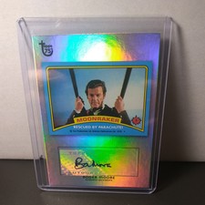 2013 Topps 75th Anniversary Roger Moore Moonraker Auto Autograph Rainbow Foil 