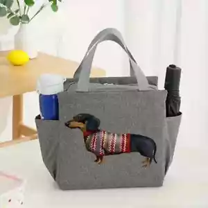 Insulated Dachshund Lunch Bag - Work, Lunch, Play - Picture 1 of 3
