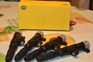 4x HELLA Zündspulen 2-polig für RENAULT SCENIC II Megane 1-3 Clio 2+3 - Bild 1 von 5