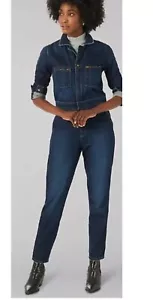 LEE Vintage Modern Union-Alls Size M Jumpsuit Coverall Women Pacific Blue Denim - Picture 1 of 1