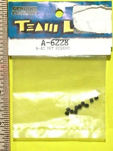 ORIGINAL RC TEAM LOSI ~ #A-6228 5-40 GEHÄRTETE GEWINDESTIFTE (10er SET) - Bild 1 von 3