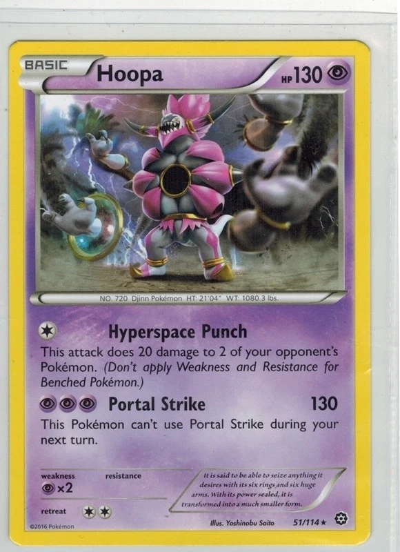 Hoopa Raro 51/114 1x Como Nuevo Cartas Pokémon Mazo Temático Anillo de Relámpago Foto 1 de 1