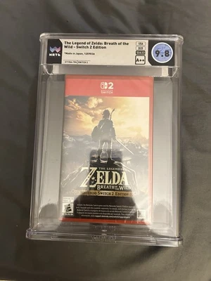 Legend Of Zelda B.O.T.W. Nintendo Switch 2 WATA Grado 9.8 A++ EE. UU. 1ª impresión Foto 1 de 3