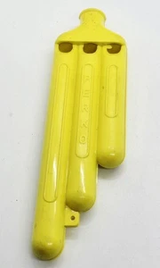 Rare Vintage PERKO Yellow Train Whistle Three Tone MADE IN WEST GERMANY - Picture 1 of 5