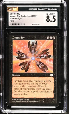 DOOMSDAY Weatherlight Rare CGC 8.5 Vintage MTG [Nostalgium] - Image 1 of 2