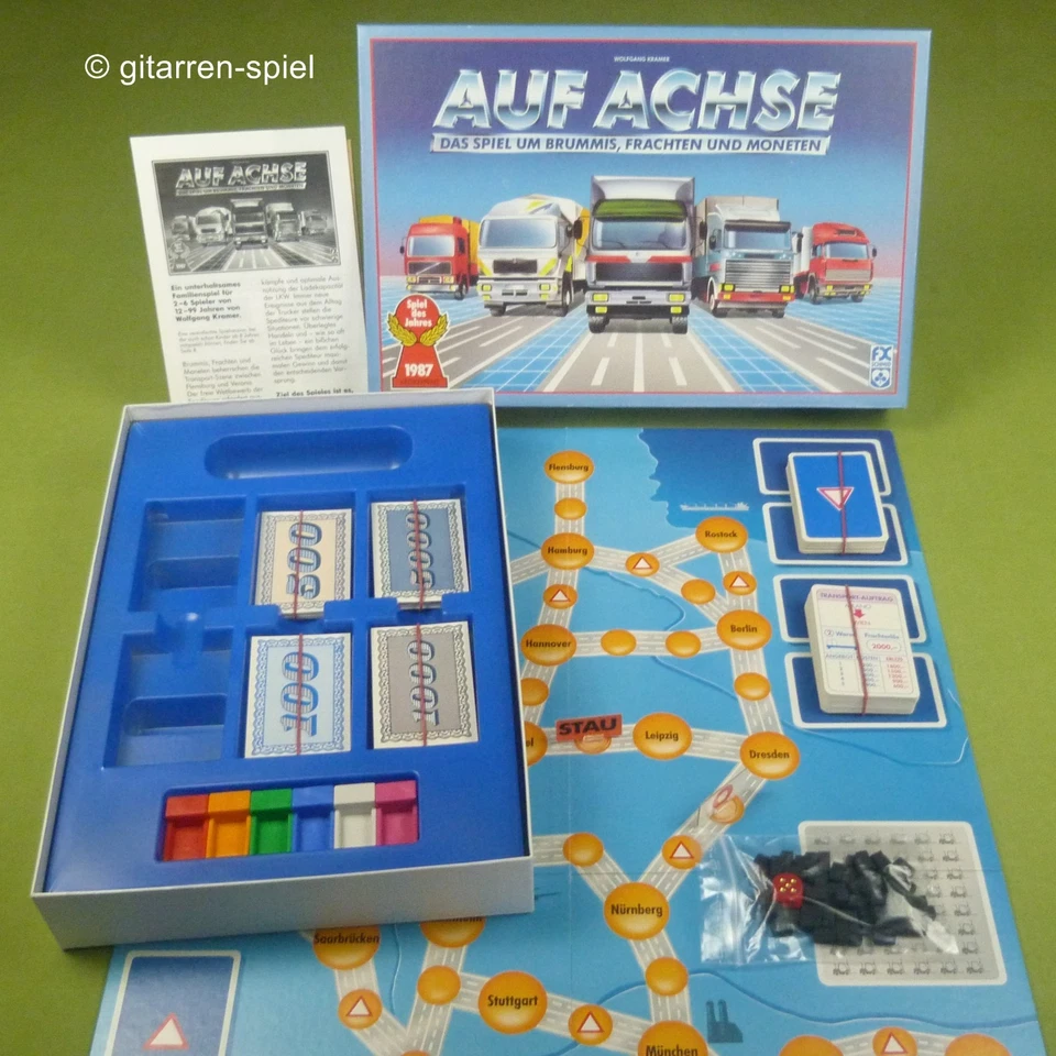 Auf Achse - Komplett 1A Zustand! Seltene Gesamtdeutsche Ausgabe 1991 fx Schmid - Bild 1 von 4