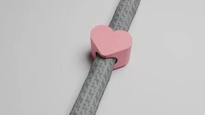 Heart Beads for Drawstrings, Jewelry Making, and DIY Craft Projects (2 Pack) - Picture 1 of 4