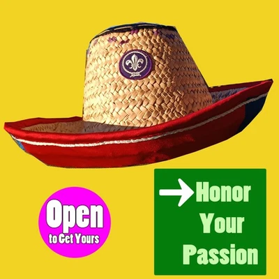 Handmade World Scout Hat ( Palm Fronds )– Connect with Your Scouting Adventure - Image 1 of 4