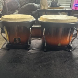 LP Aspire Handcrafted Percussion Bongo Drums Vintage Sunburst - Picture 1 of 15