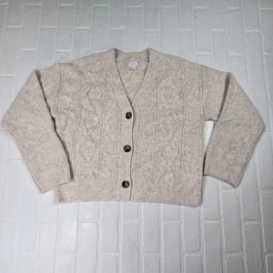 Auden Cream color Knit Cardigan Size Small - Picture 1 of 3
