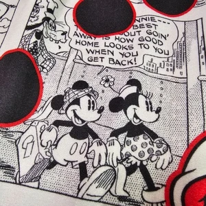 Disney Mickey Mouse lounge Pants Women’s Small Comic Print Bottom Cuffs - Picture 1 of 12