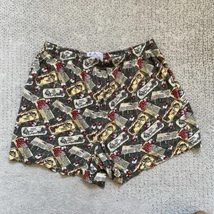 Vintage Y2K Stafford Boxer Shorts Medium Wine Graphic Print - Picture 1 of 4