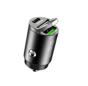100W Fast Car Charger Mini Dual USB Type-C PD Phone Socket Adapter For iPhone - Picture 1 of 3