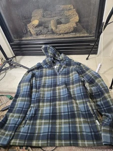 O'Neill Felpa con Cappuccio Uomo Pullover in Pile Taglia L Plaid Manica Lunga 1/4 Zip - Foto 1 di 14