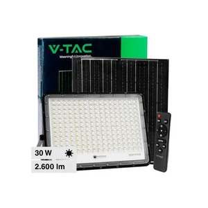 V-TAC VT-240W FARO LED 30W SMD IP65 CON PANNELLO SOLARE E TELECOMANDO - Foto 1 di 11