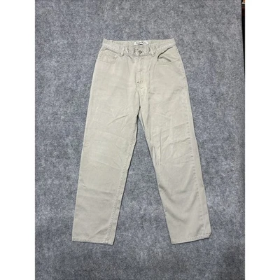 Indigo Palms Relaxed Fit Men's Straight Jeans Size 33x32 Beige Light Wash Denim - Image 1 of 4