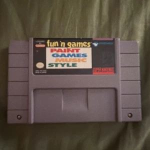 Fun 'n Games (Super Nintendo, 1994) SNES Auténtico Cartucho de Juego Probado Funcionando - Imagen 1 de 6