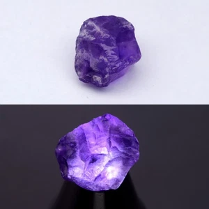 💎 9.47ct 15x13mm Rough Natural Purple Amethyst - Unheated, Uruguay Gemstone - Picture 1 of 6