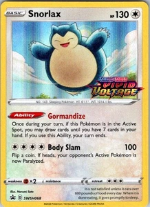 Snorlax - (Prerelease) Promo SWSH: Sword & Shield Promo Cards SWSH068 NM - Picture 1 of 2