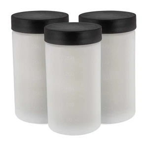 3 Belloccio Spray Tanning Solution Cups w/ Lids, Fit G26 Turbine Applicator Gun - Picture 1 of 5